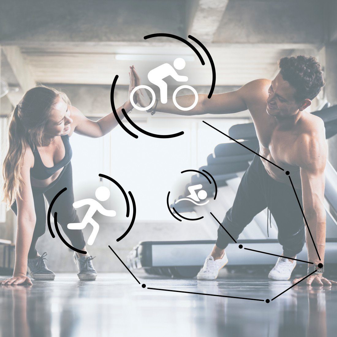 Hama Fitnesstracker wasserdicht, Herzfrequenz, Kalorienverbrauch, Schritte Smartwatch (3,3 cm/1,3 Zoll), Smartwatch mit Messung von Schlaf,Tempo,Trainingszeit & Musiksteuerung