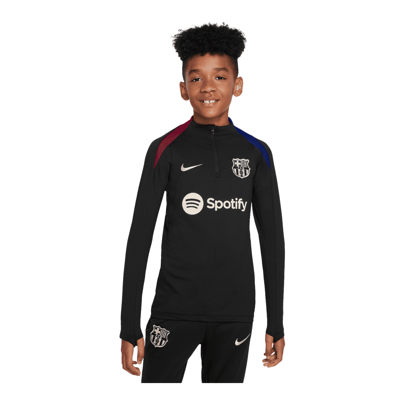 Nike FC Barcelona Strike Drill Top Sweatshirt Kids Schwarz F011