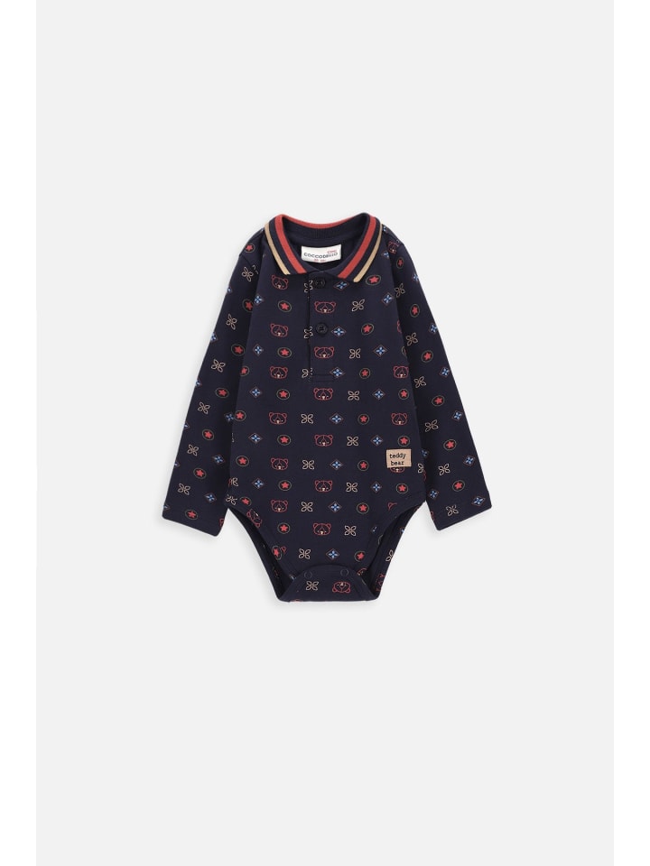 Coccodrillo Langärmeliger Bodysuit in dunkelblau günstig kaufen 62