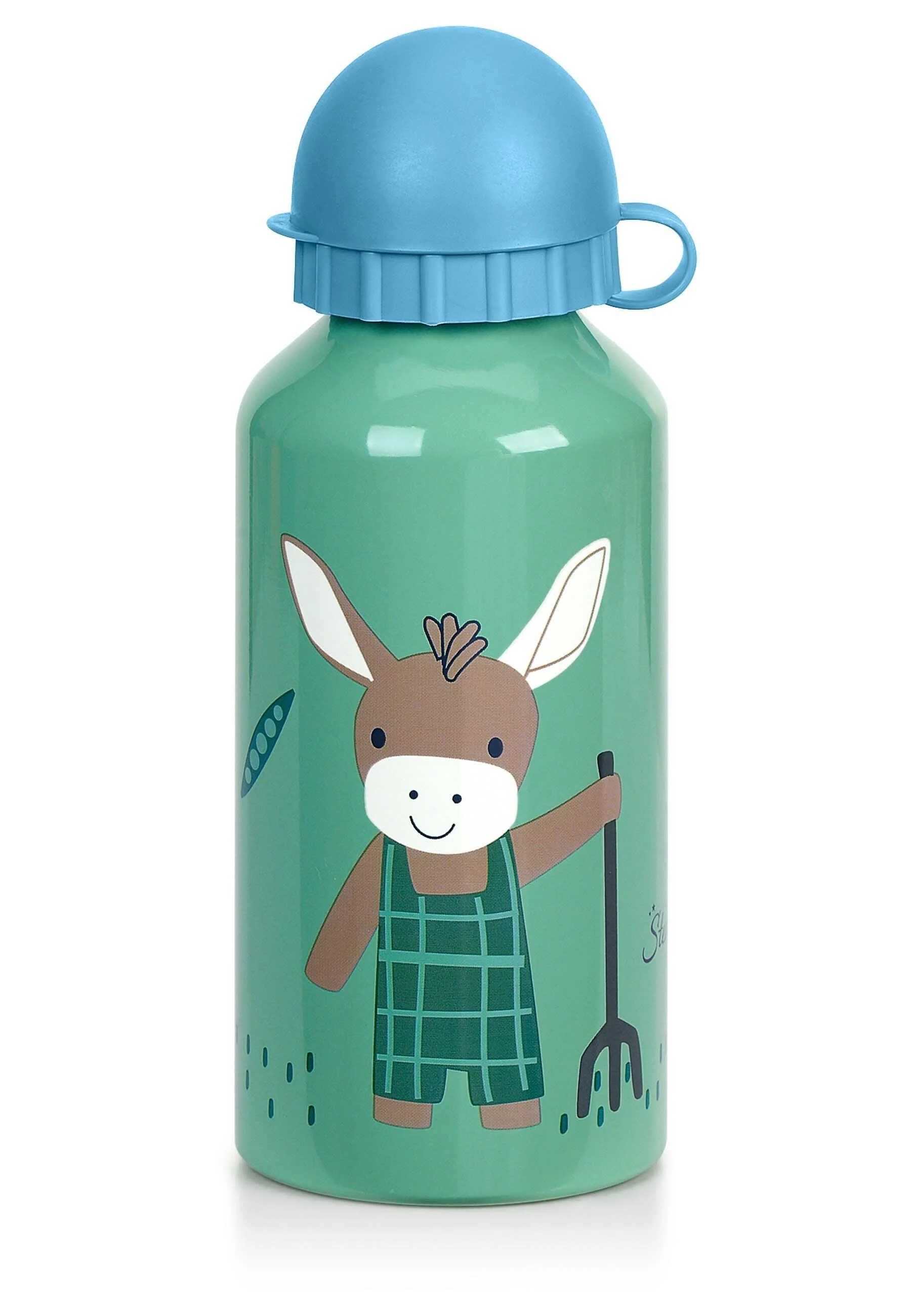 Trinkflasche Esel Emmilius in Grün für 400 ml