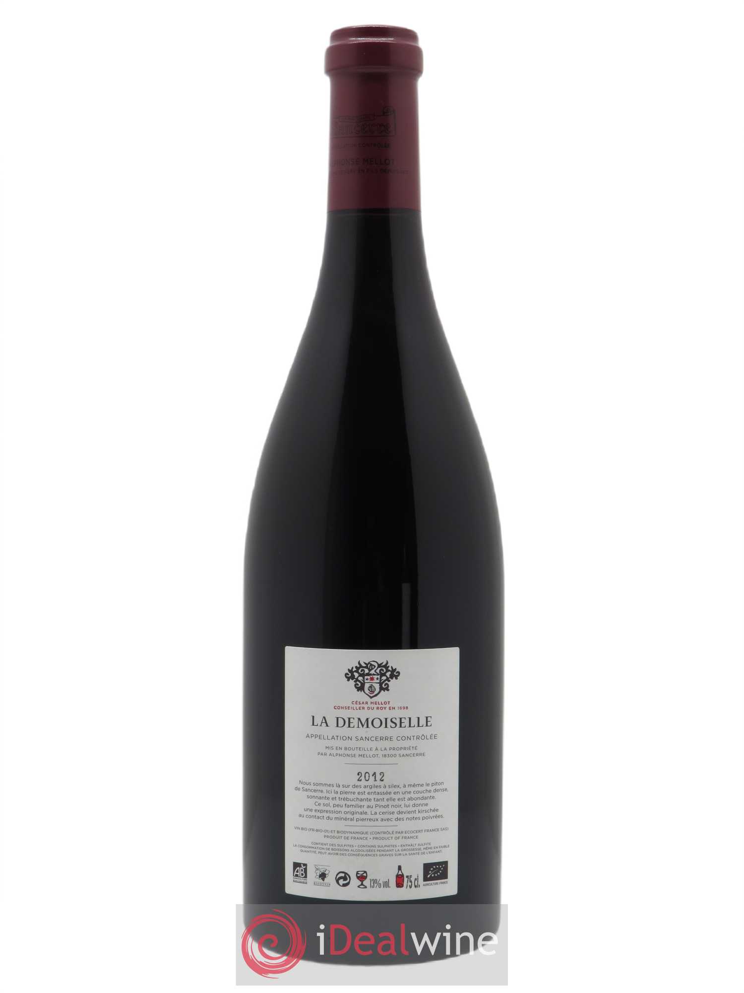 Sancerre La Demoiselle Alphonse Mellot  2012 - Lot de 1 Bouteille