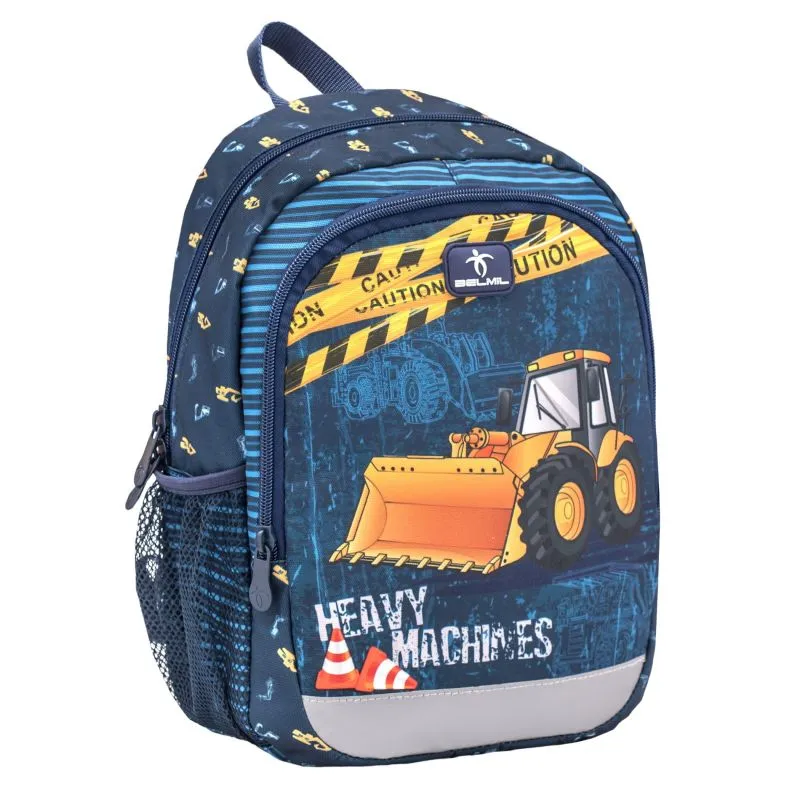 Belmil Kiddy Plus Kindergartenrucksack - Heavy Machinery