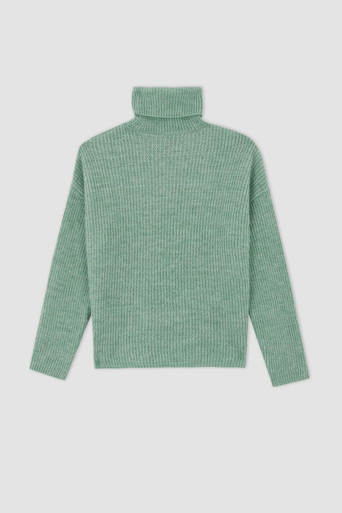 DeFacto  Relax Fit Rollkragenpullover mit Glitzer
