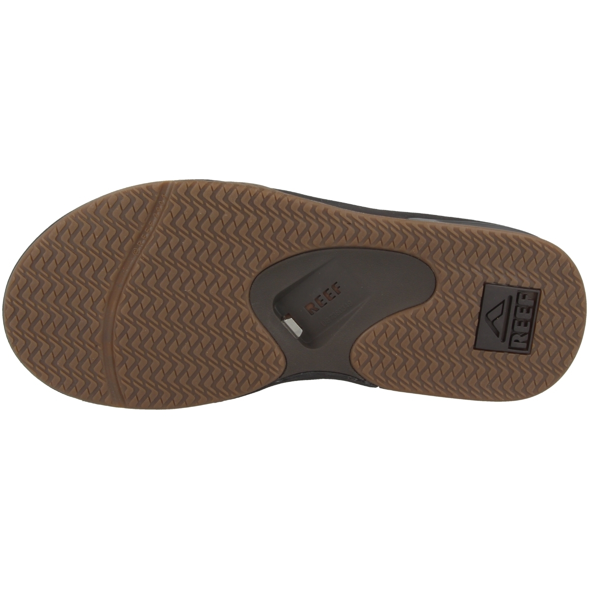 Reef Leather Fanning Zehensandale braun