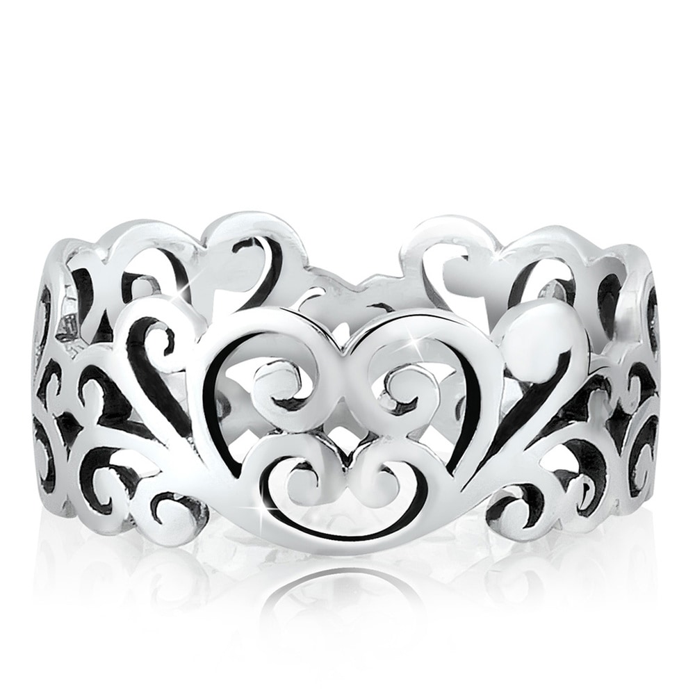 Elli Elli Bague Ornament Cut Out Blätter 925 Silber Bague