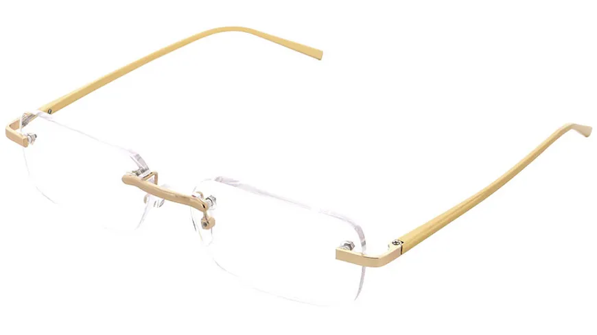 Quickreader Lesehilfe MLH060-1 +2.00 Aluminium Matt Gold