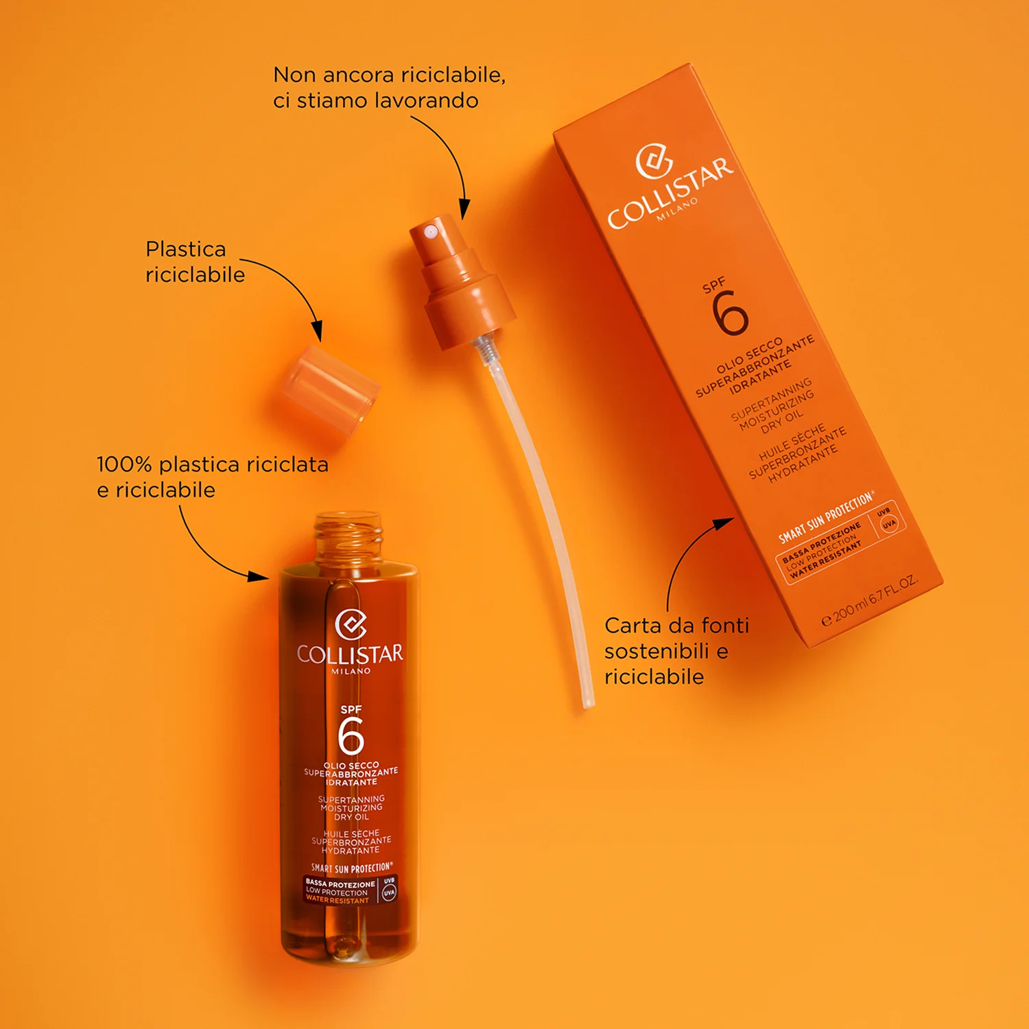Szuper barnító hidratáló olaj SPF6 - Alacsony faktorú napozóolaj testre, Alacsony faktorú napozó spray testre.