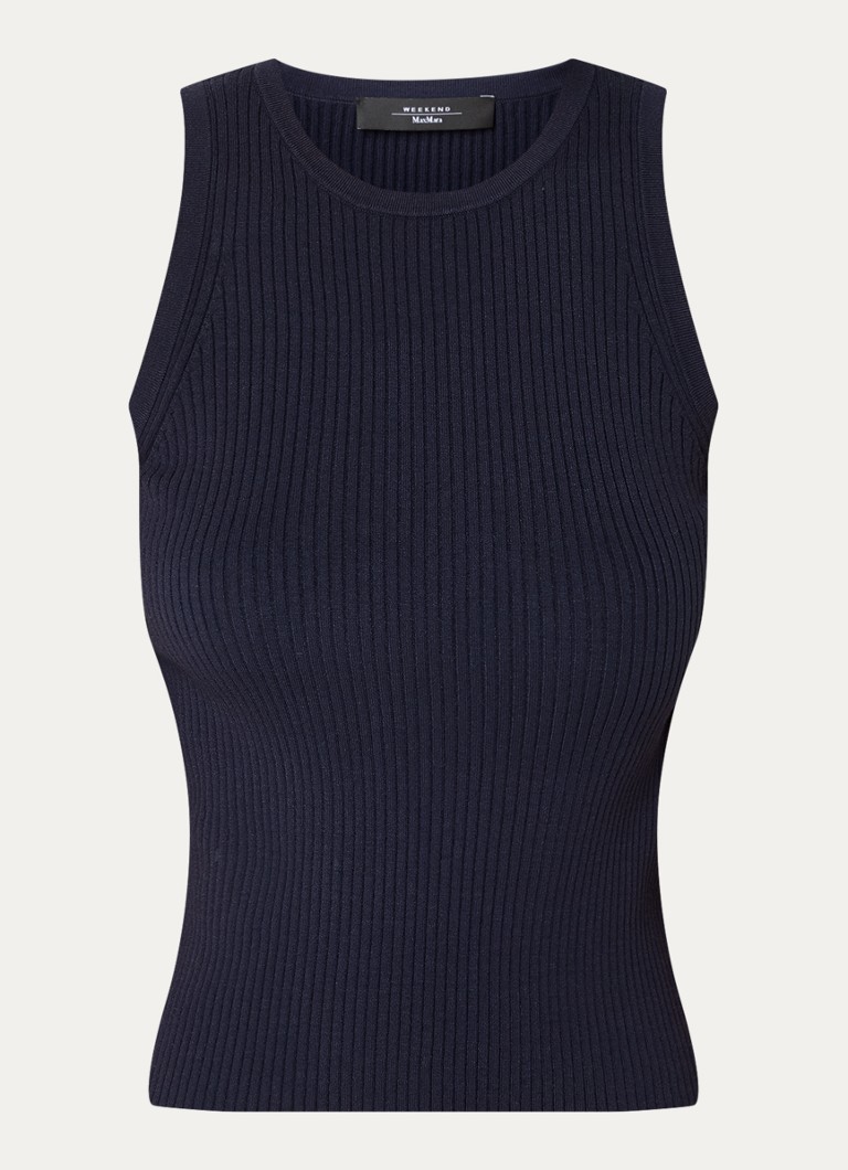 Canotta a coste con scollo rotondo MaxMara Olympo.