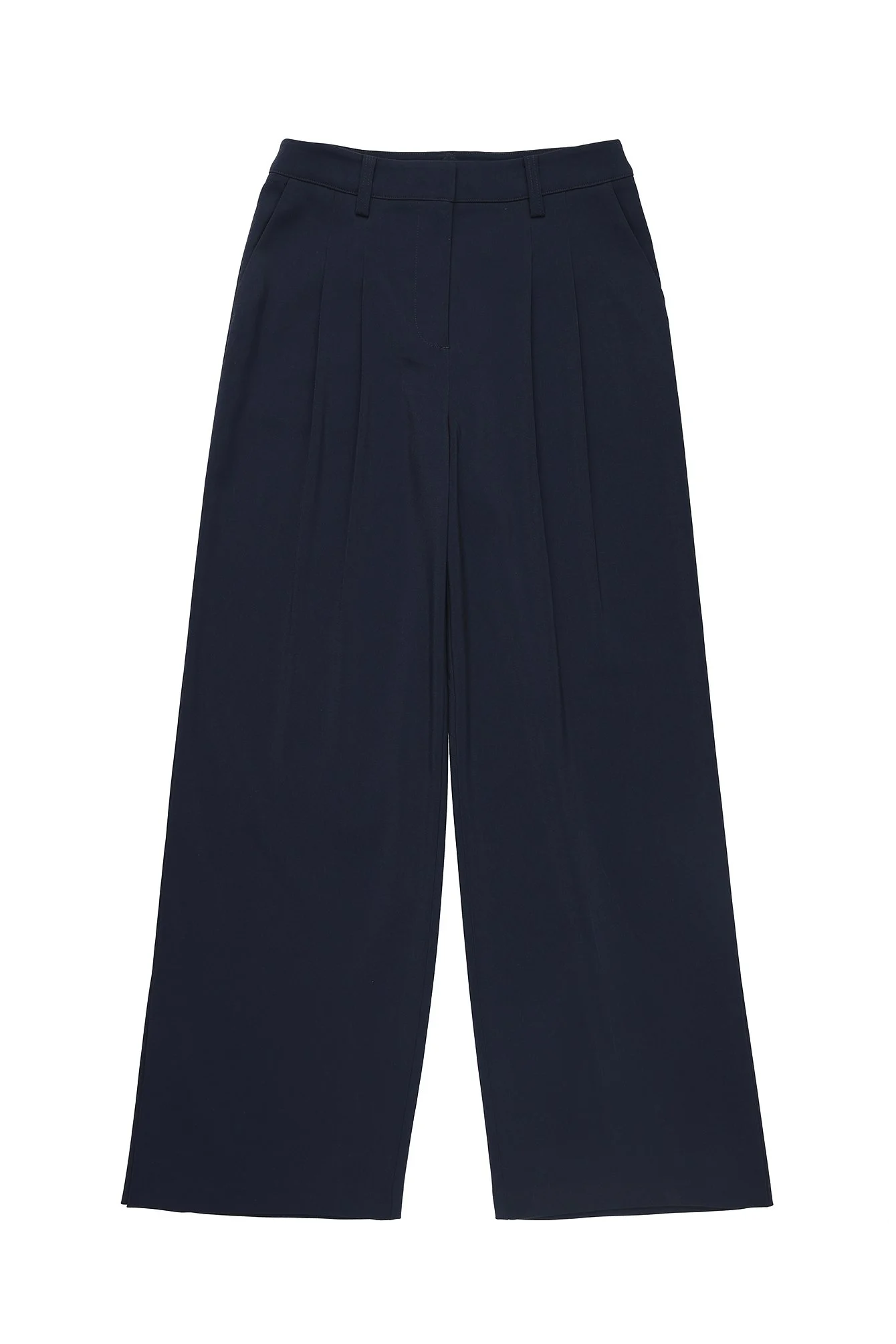Weite Hose mit mittelhoher Taille