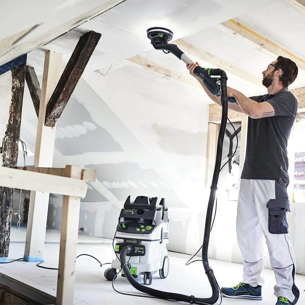Lixadeira para gesso cartonado FESTOOL PLANEX de 400 W e 225 mm com sistema de extração de pó classe M 576702