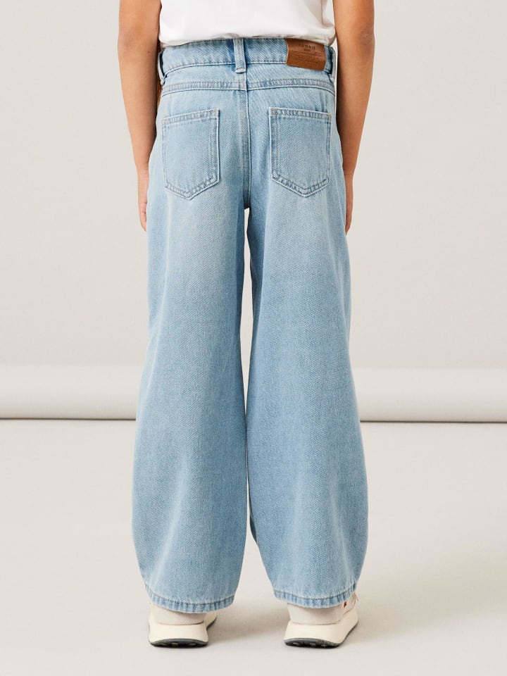 name it Wide Leg Jeanshose in light blue denim günstig kaufen