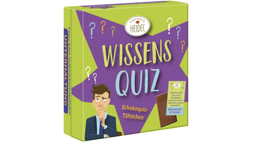 HEIDEL Wissensquiz Schokotäfelchen 180 g