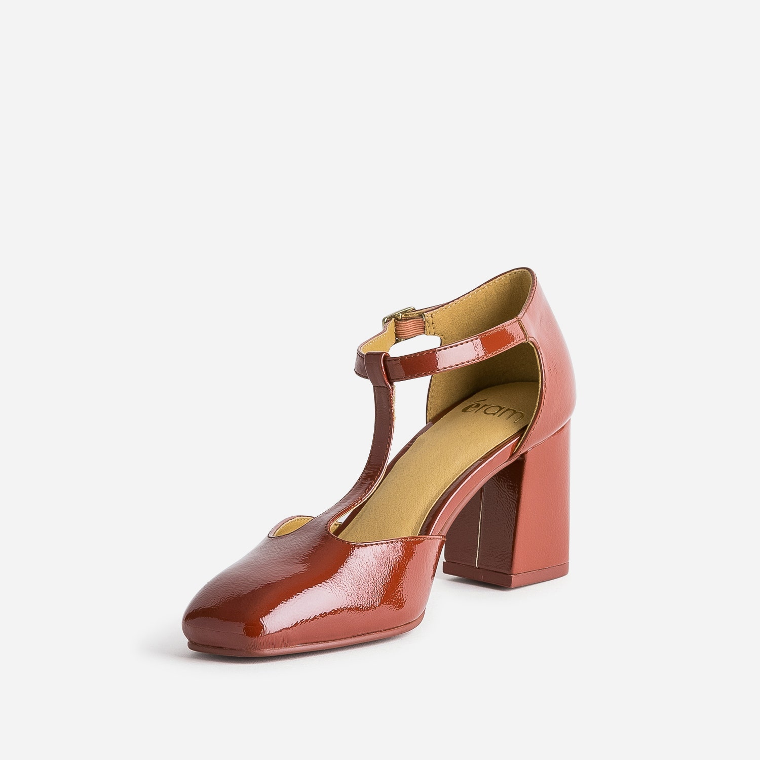 Babies salomé cognac vernie à talon
