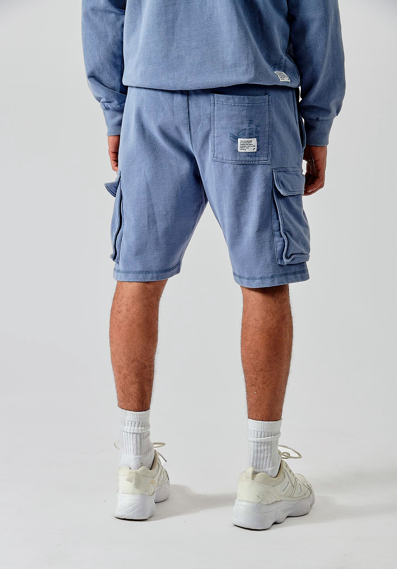 BINX   Short bleu homme 100% coton