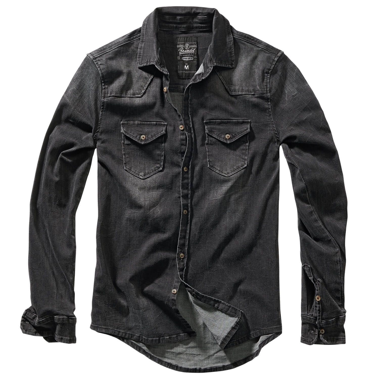 Riley Denimshirt Langarm Hemd