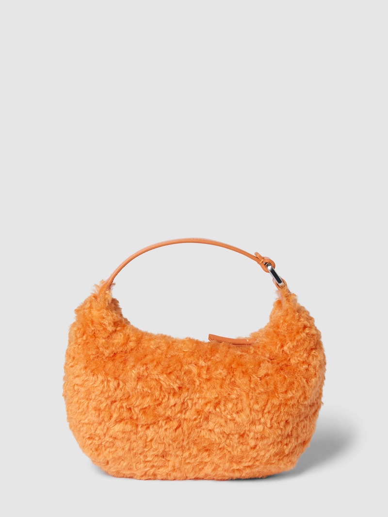 Handtasche in Fell-Optik in orange