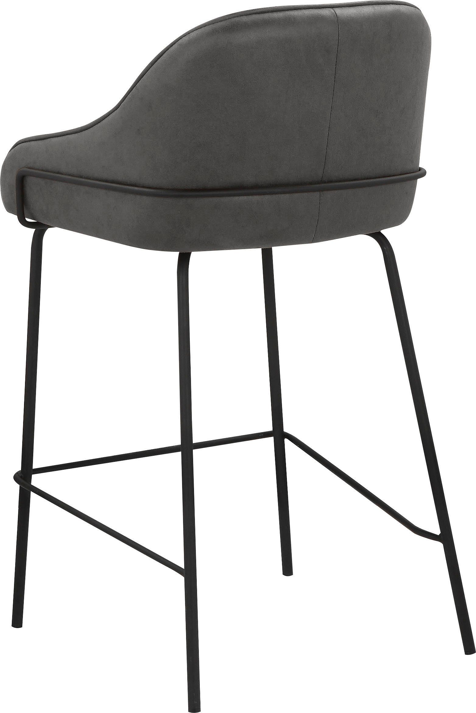 Leonique 4-Fußstuhl Puant (2 St), mit Stoff aus Polyester/recyceltem Polyester, Sitzhöhe 65 cm