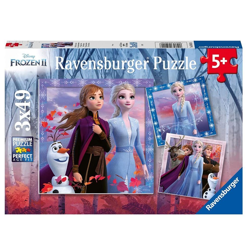 Frozen Puzzle Puzzle Box 3 x 49 Teile  Frozen Eiskönigin Ravensburger, 49 Puzzleteile