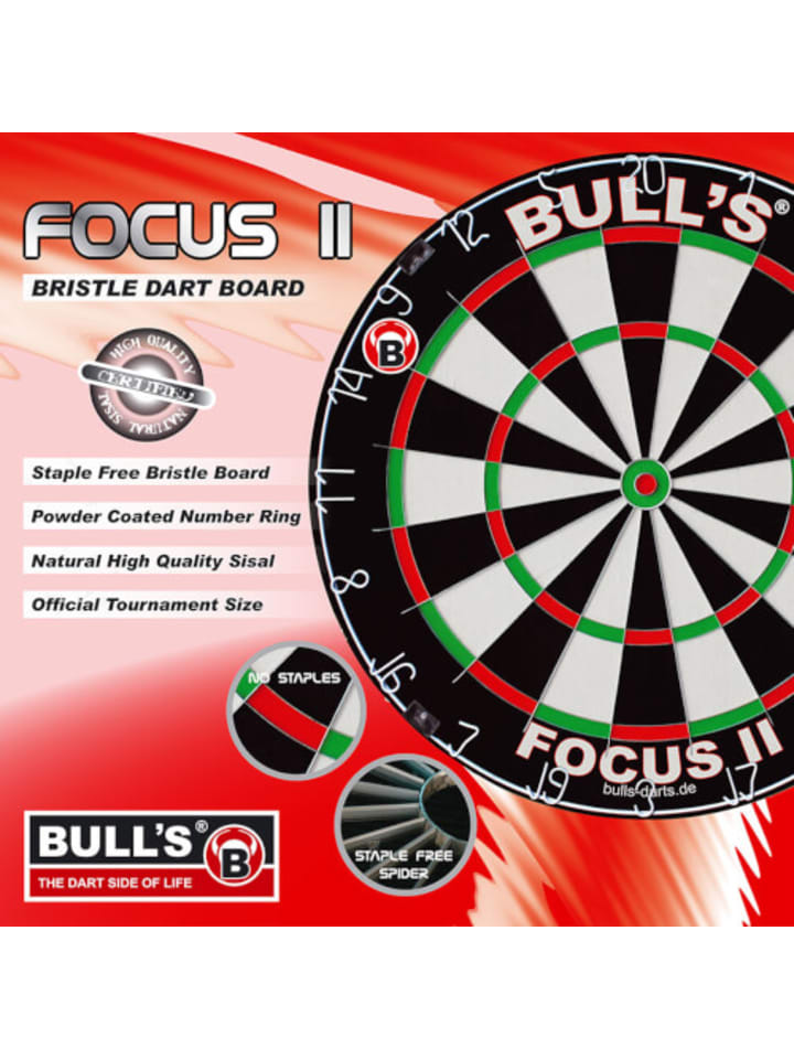 BULLS Solide Turnierboard Focus Bristle Dartboard - ab 14 Jahre günstig kaufen onesize