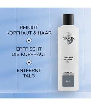 Nioxin System 2 Naturbelassenes Haar - Sichtbar Dünner Werdendes Haar Haarshampoo 300 ml