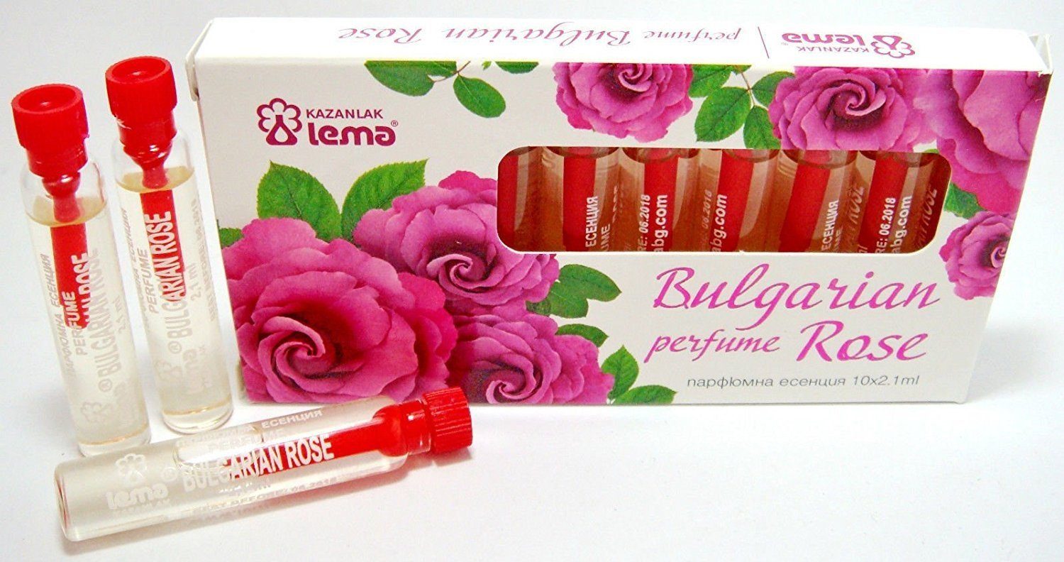 Sevan Roses Eau de Parfum Bulgarian Rose Parfüm Aroma 10 Ampullen x 2.1 ml Souvenir und Geschenk, 10-tlg.