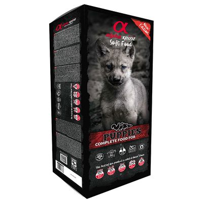 9 kg alpha spirit Semi-Moist Complete + 1 Stück Schinkenknochen halb gratis!