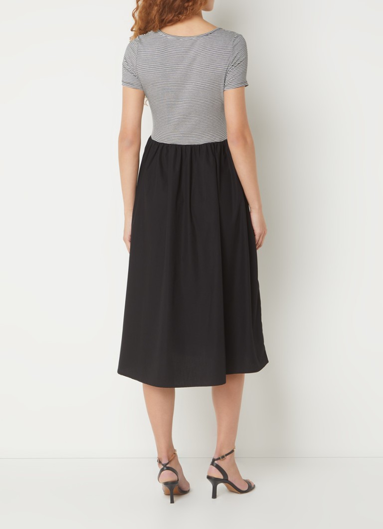 Vestido midi Serina de LKBennett, a rayas y con bolsillos laterales.