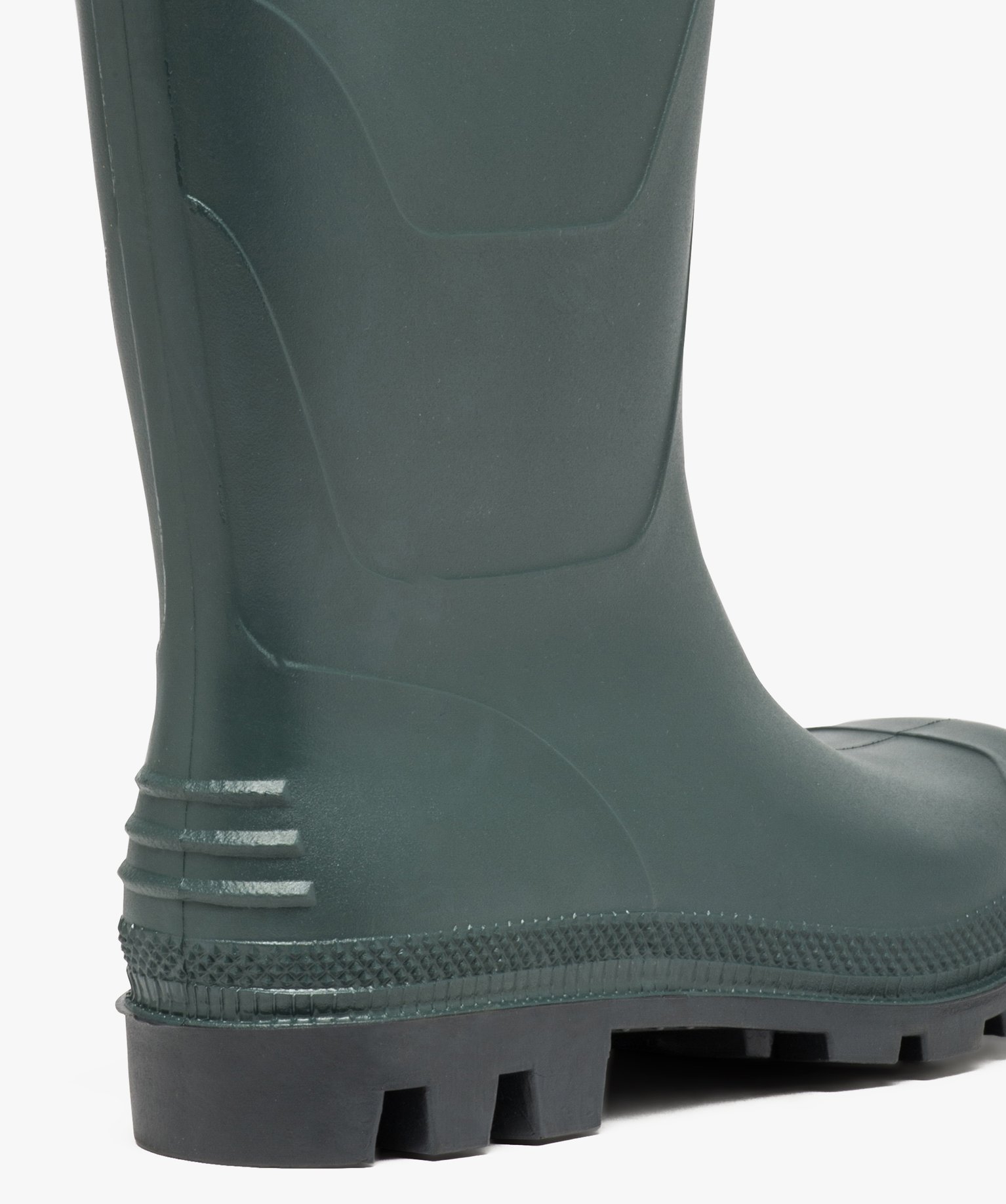 Bottes de pluie à semelle crantée kaki | GEMO