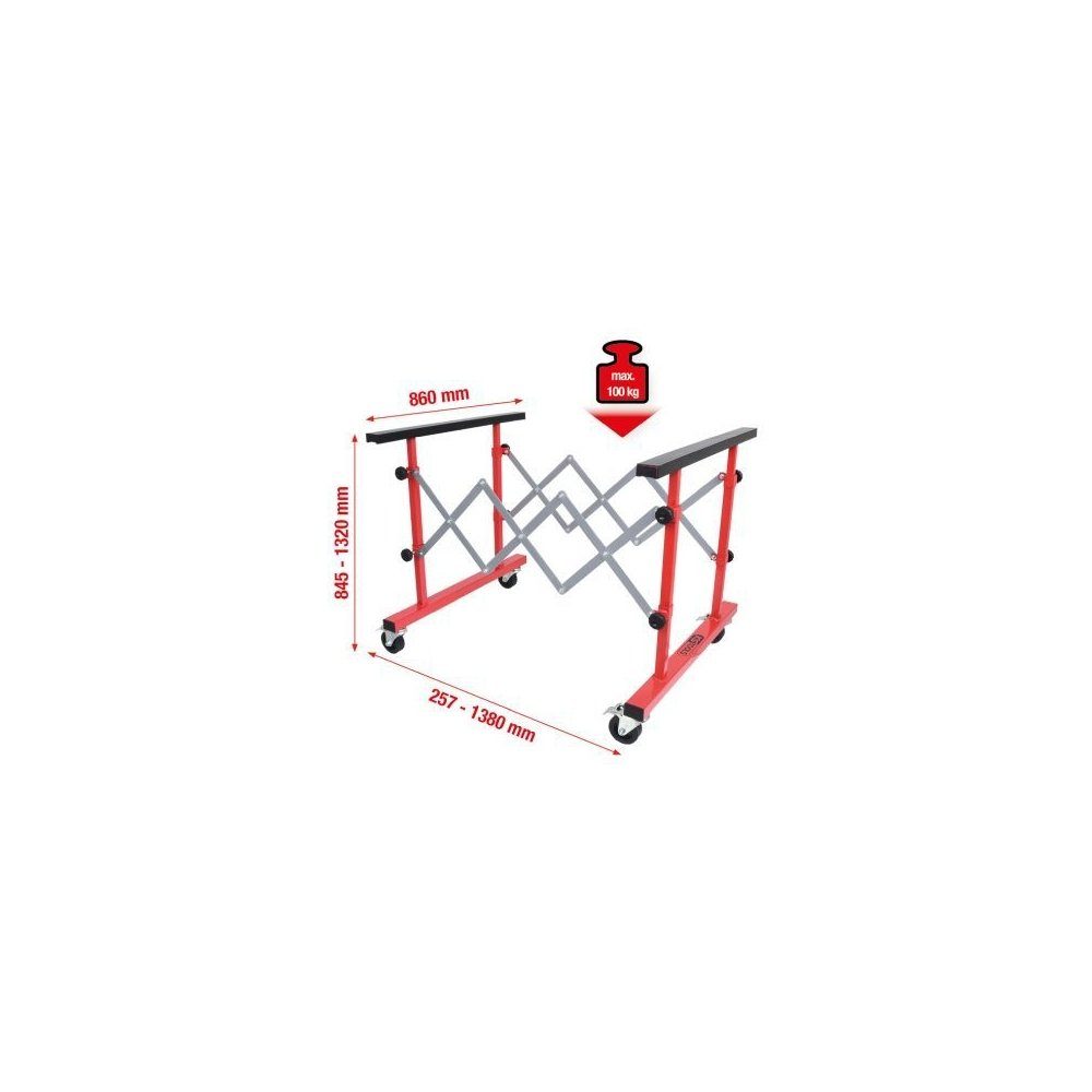 KS Tools Montagewerkzeug Universal Teleskop-Mehrzweckwagen 500.8100, 500.8100