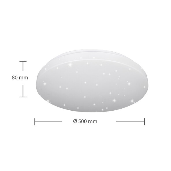 LED-Deckenleuchte Reva Star Round, Ø 50 cm