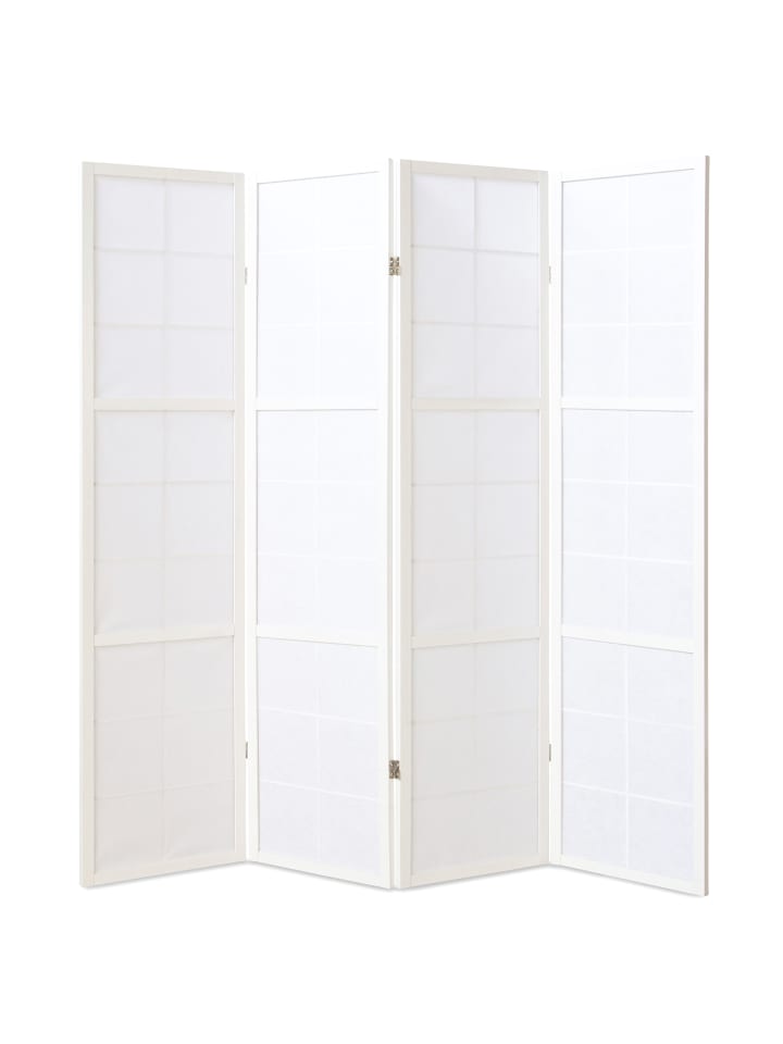 Homestyle4u 4-tlg. Paravent Shoji in Weiß 176x175 cm günstig kaufen onesize