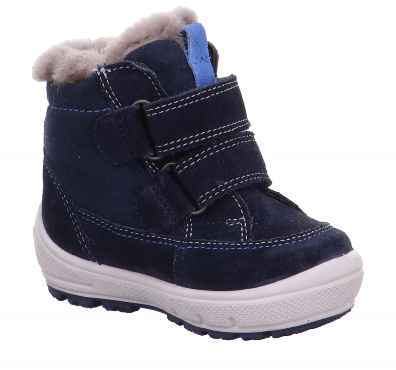 GROOVY - Blau Boots mit Klettverschluss