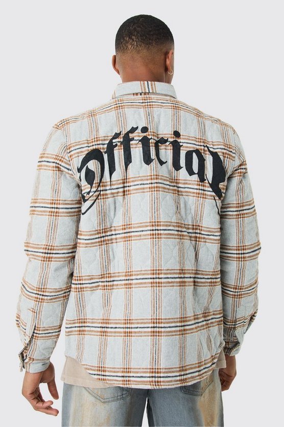 Quilted Checked Overshirt