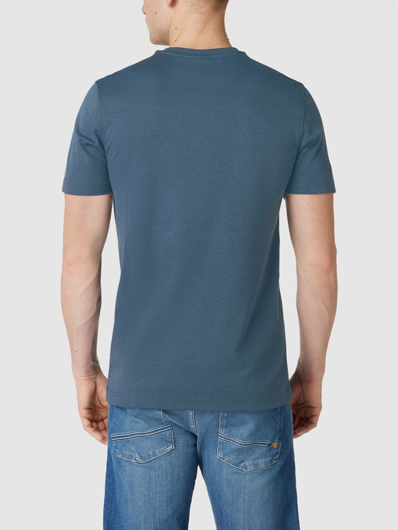 T-Shirt mit Brusttasche in rauchblau