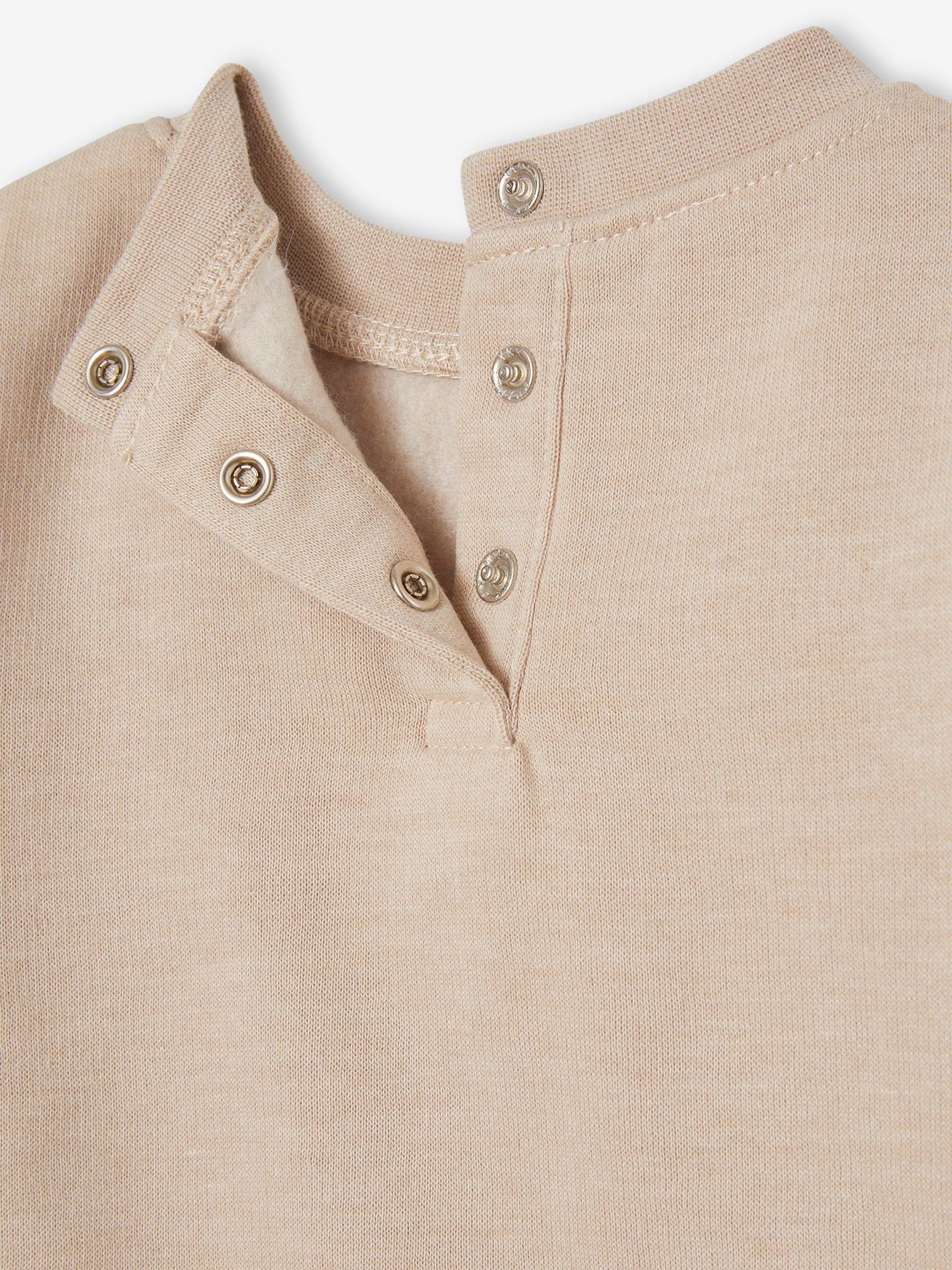 Sweat fantaisie bébé garçon beige chiné