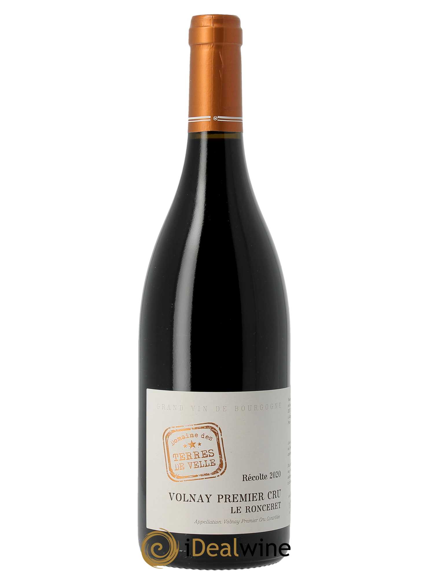 Volnay 1er Cru Le Ronceret Terres de Velle  2020 - Lot de 1 Bouteille