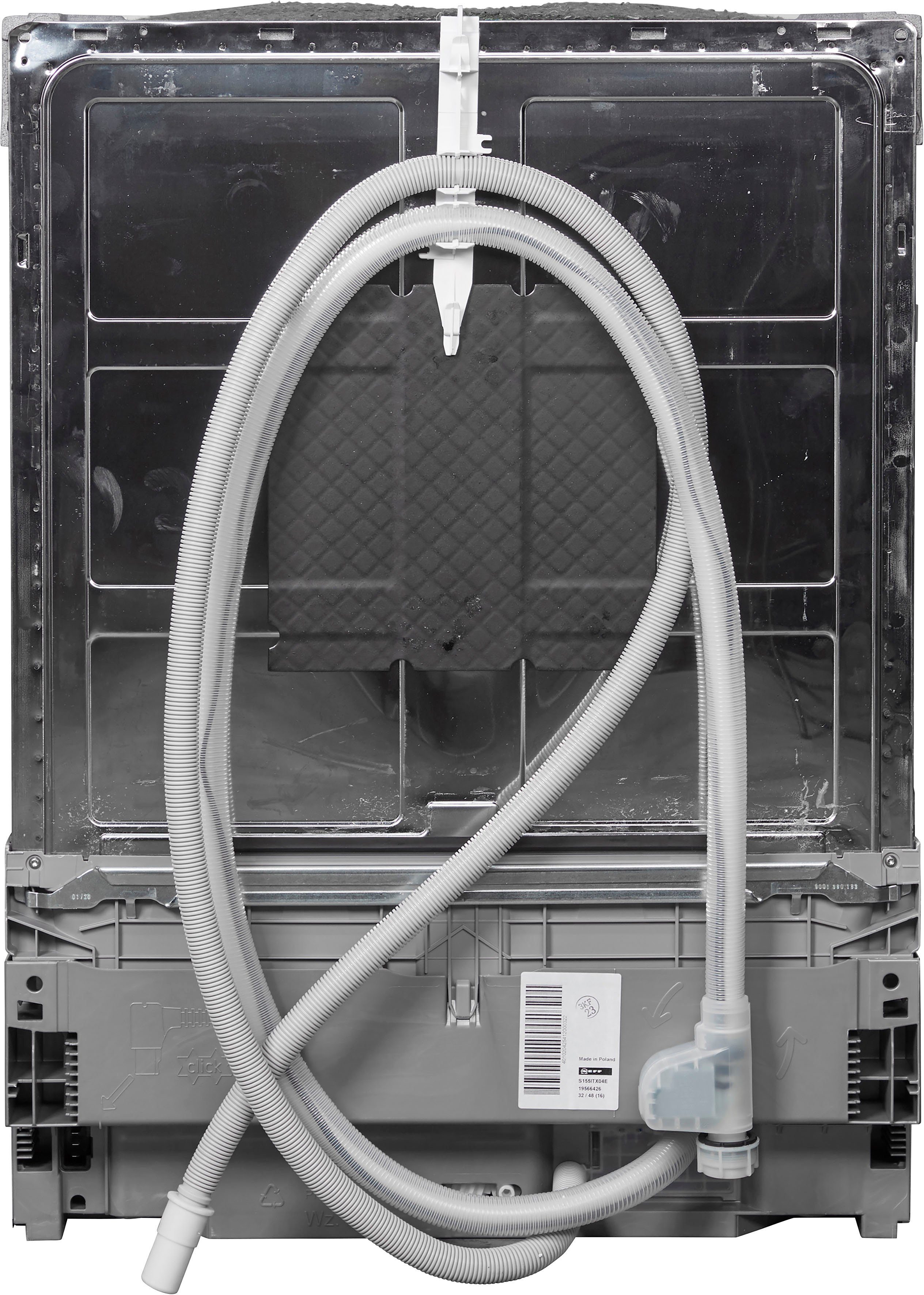 NEFF vollintegrierbarer Geschirrspüler, S155ITX04E, 12 Maßgedecke