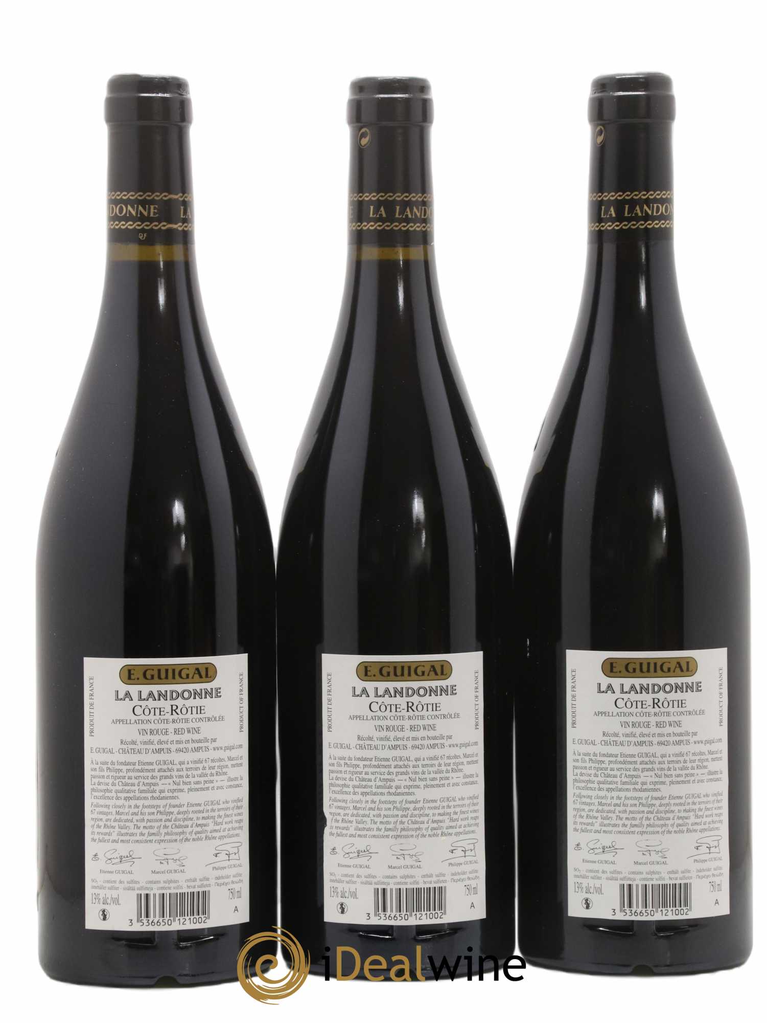Côte-Rôtie La Landonne Guigal  2011 - Lot de 3 Bouteilles