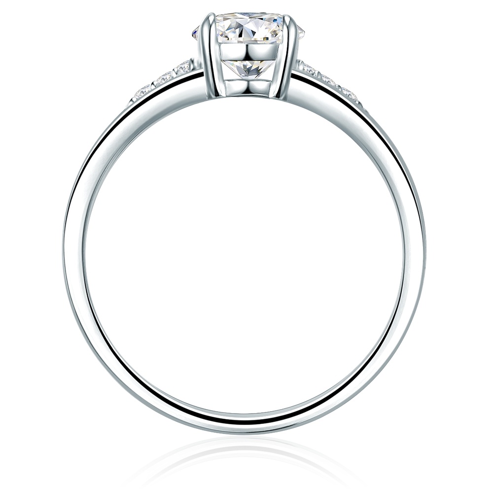 Trilani Bague en argent Argent sterling Oxyde de zirconium (CZ) en Argent Bague