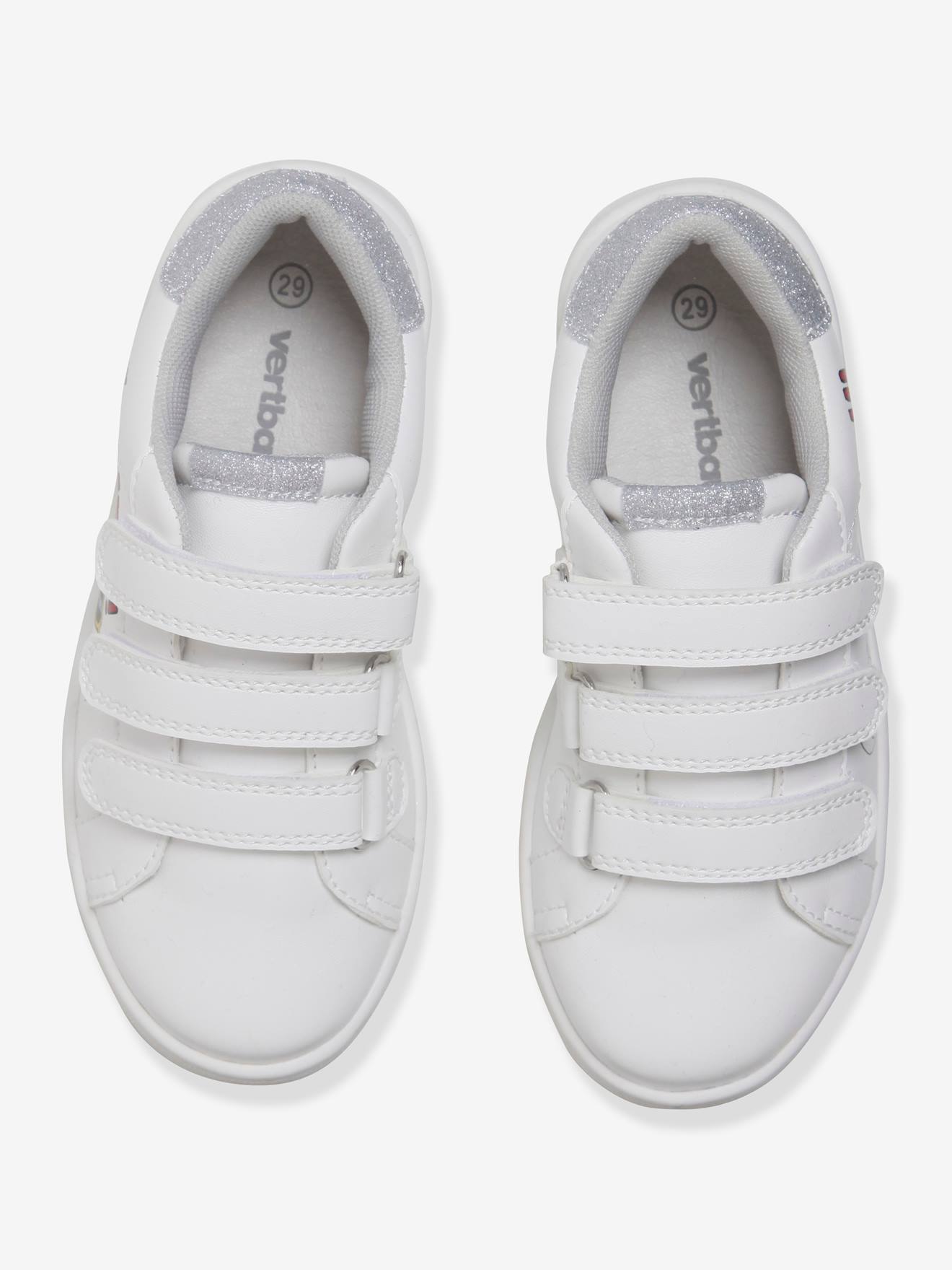Baskets scratchées fille blanc/week-end