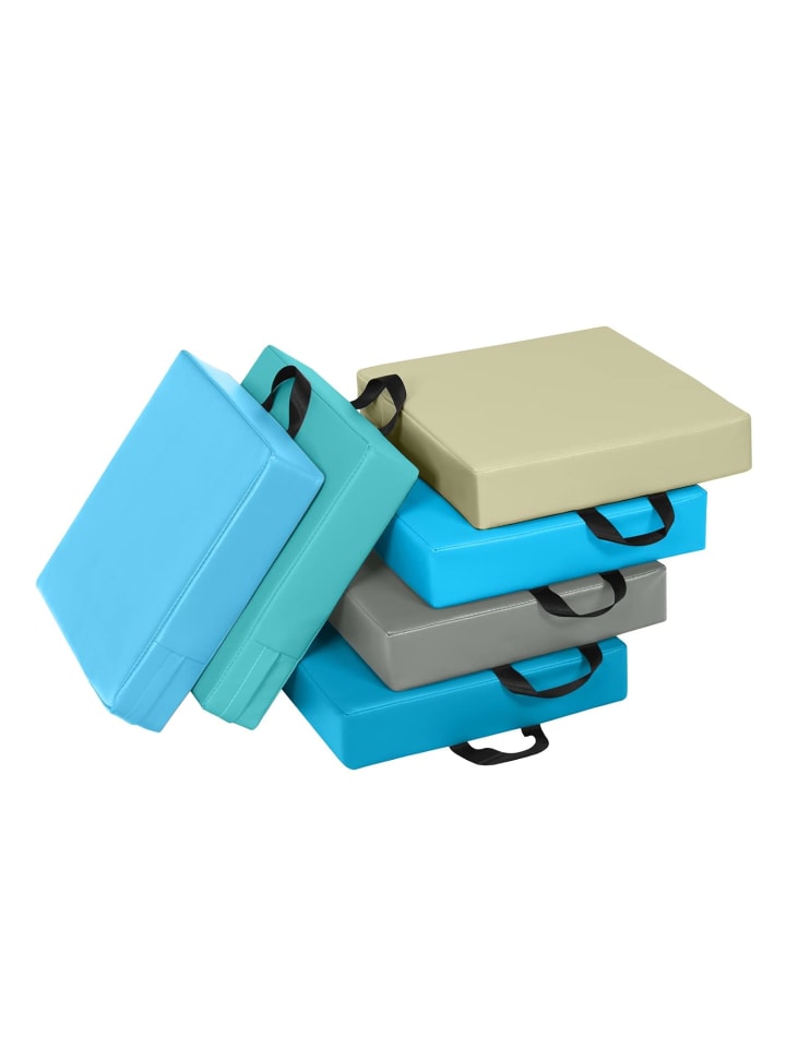 COSTWAY 6er Set Stuhlkissen in Blau günstig kaufen 38 cm