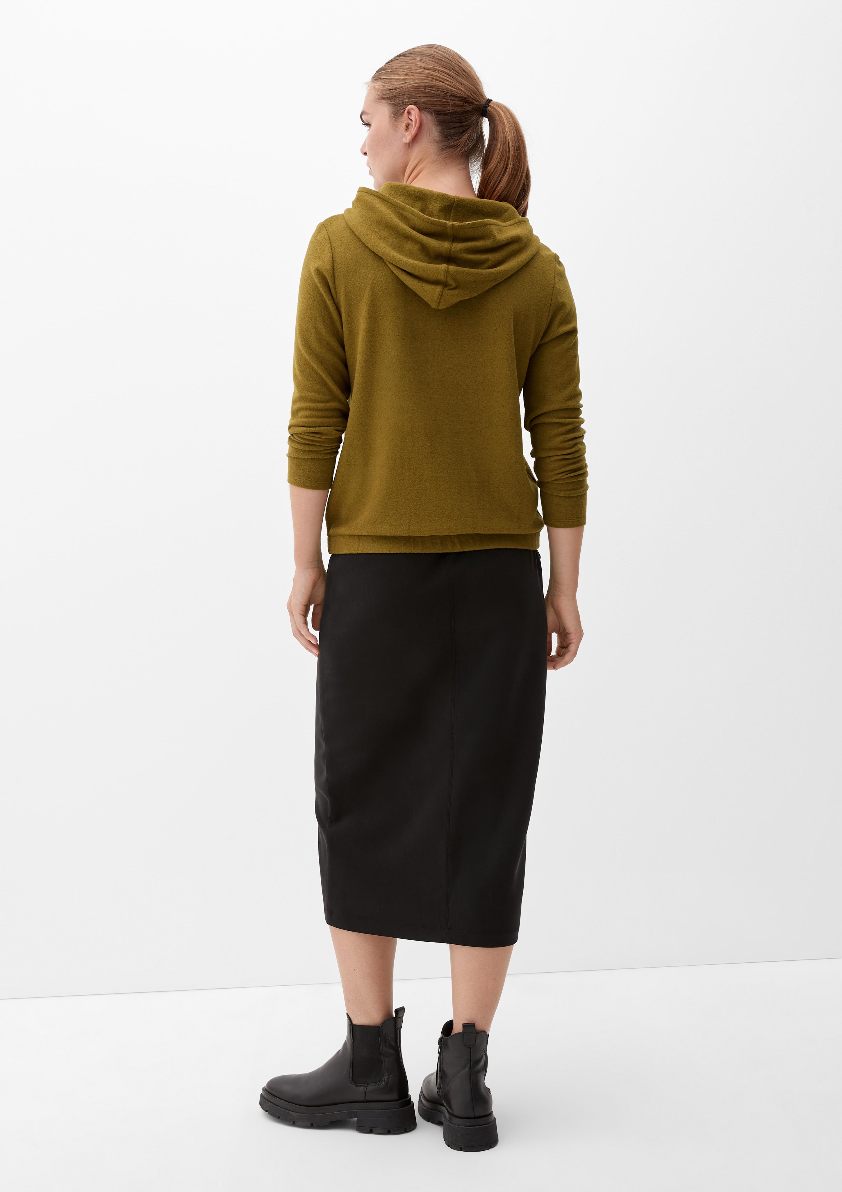 Strick-Hoodie mit elastischem Bund  2121505-77W9