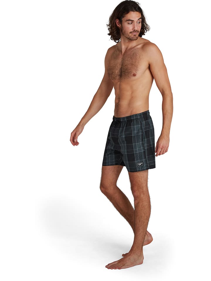 Speedo Badeshorts in Schwarz/ Hellblau günstig kaufen