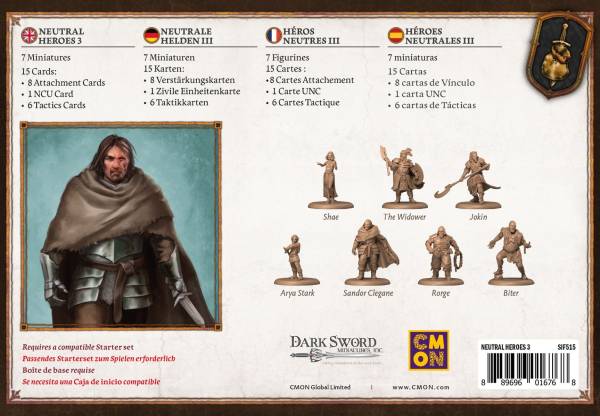 A Song of Ice & Fire - Neutral Heroes 3 (Erw.)
