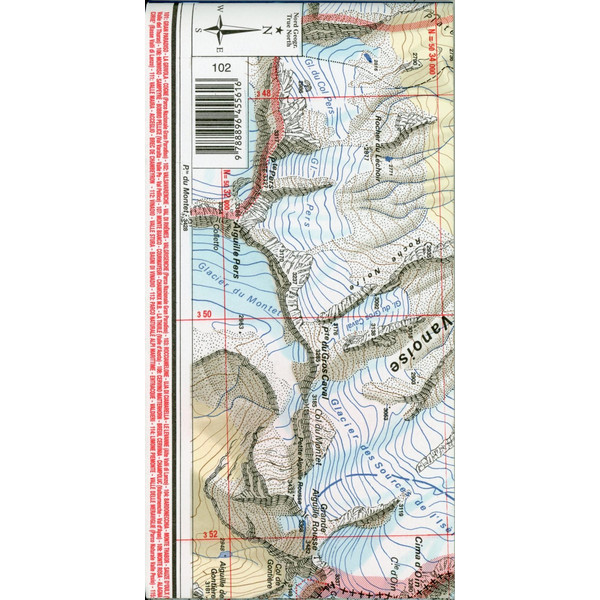 IGC Italien 1 : 25 000 Wanderkarte 102 Valsavarenche - Wanderkarte