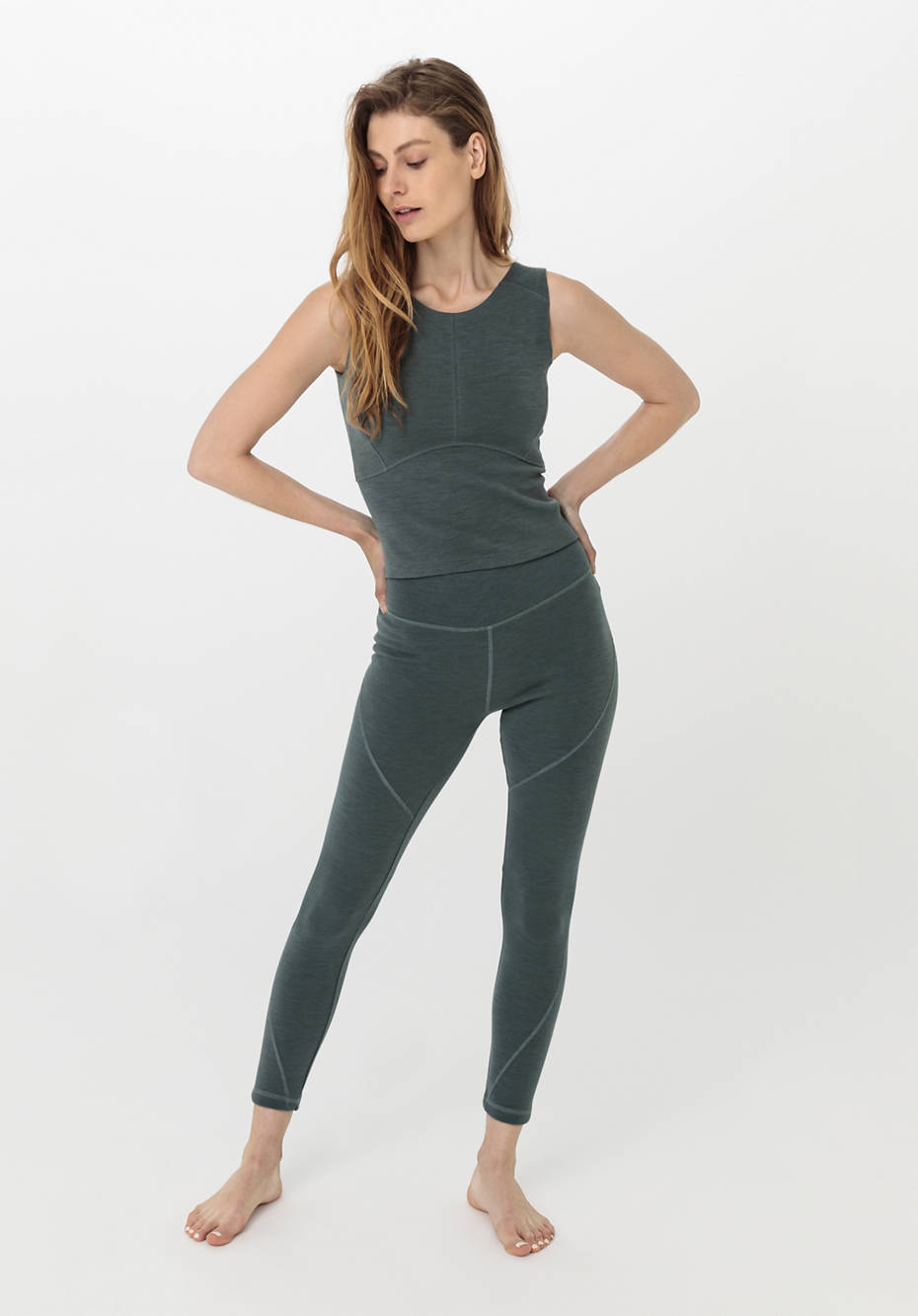 Top ACTIVE FUNCTIONAL aus Bio-Merinowolle mit Bio-Baumwolle