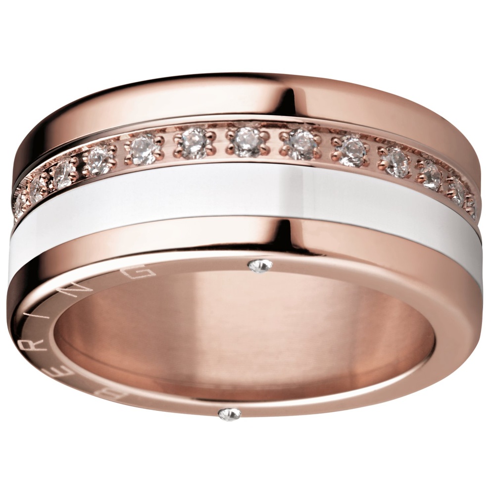 Bering Bague pour femme Céramique blanche Bague