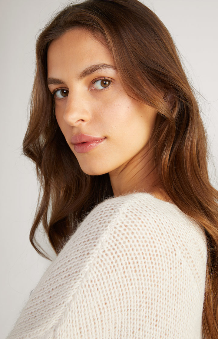 Strickpullover in Offwhite