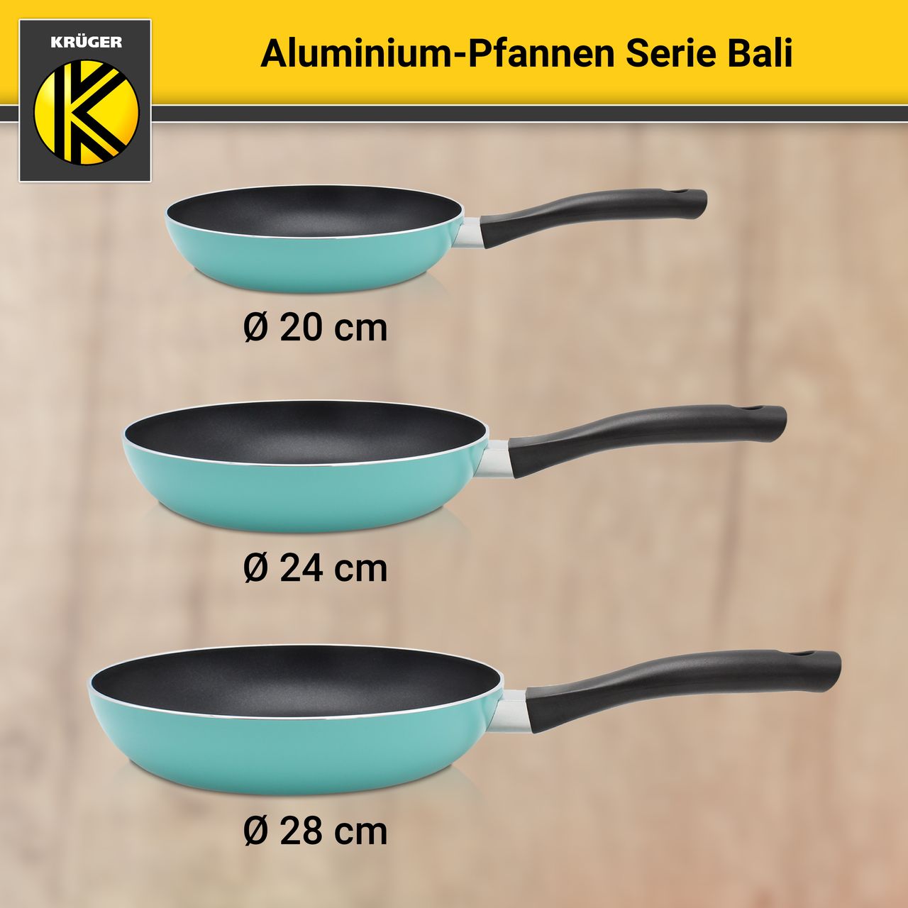 Karl Krüger Aluminium Pfanne Bali, 24 cm