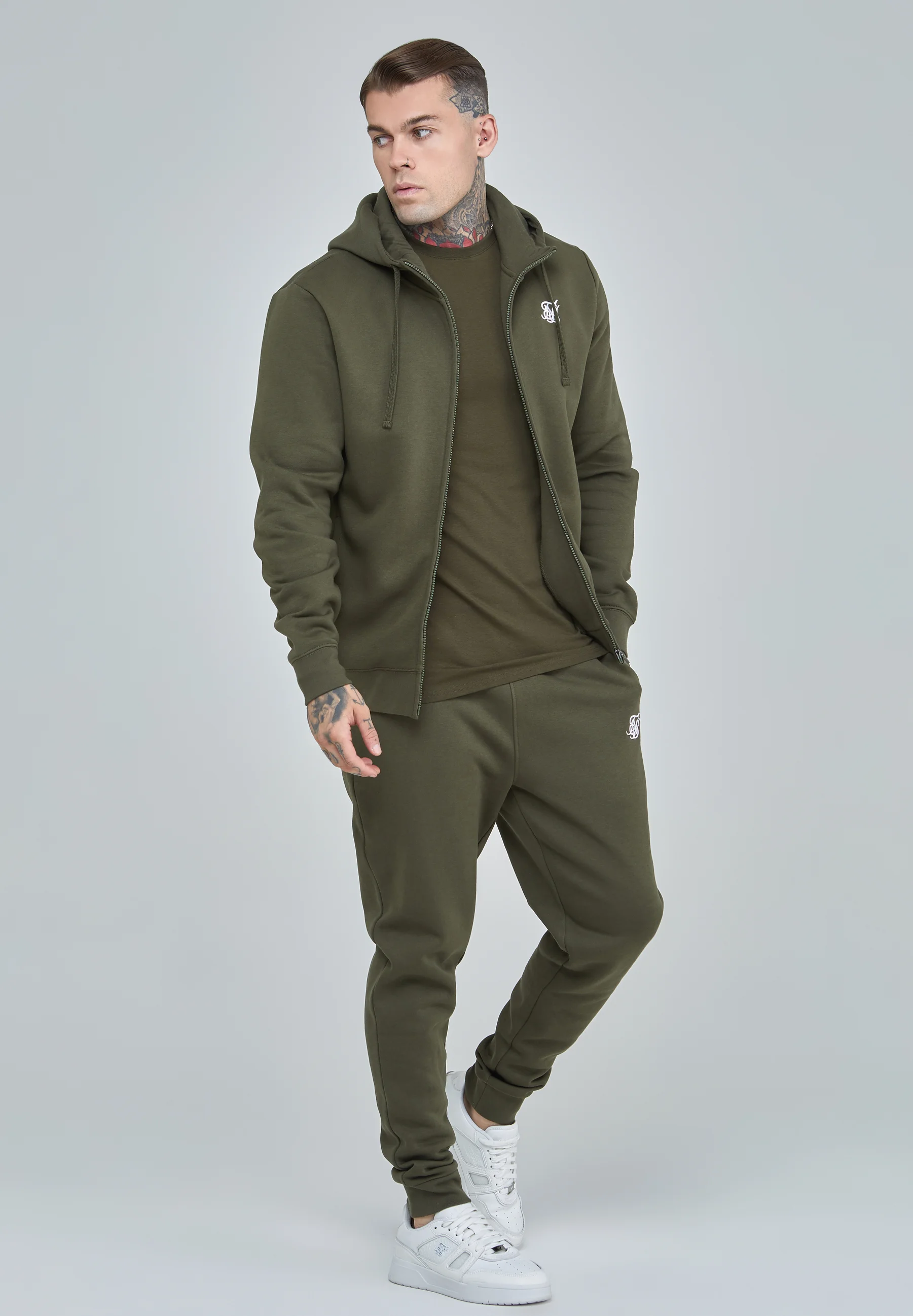 SIKSILK ESSENTIAL FUNNEL - Sudadera con cremallera